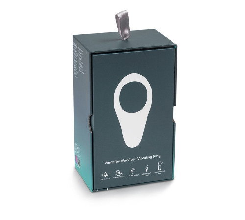 Смарт-віброкільце під одяг VERGE BY WE-VIBE SLATE, охоплює пеніс та мошонку, 10 режимів