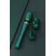 Вибратор микрофон с насадками Zalo Kyro Wand Turquoise Green