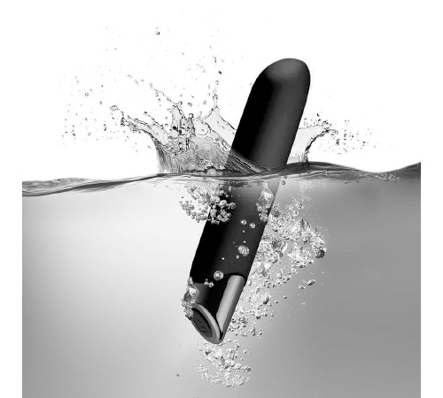 Мощный вибратор Rocks Off Chaiamo Black, soft-touch силикон, до 3-х часов работы, водостойкий