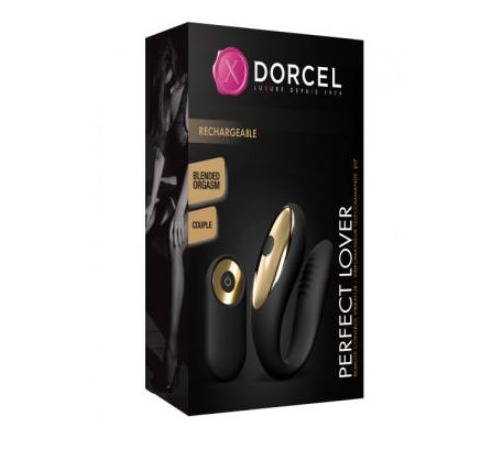 Вибратор для пар Dorcel PERFECT LOVER с пультом ДУ, 10 режимов работы, 2 мотора