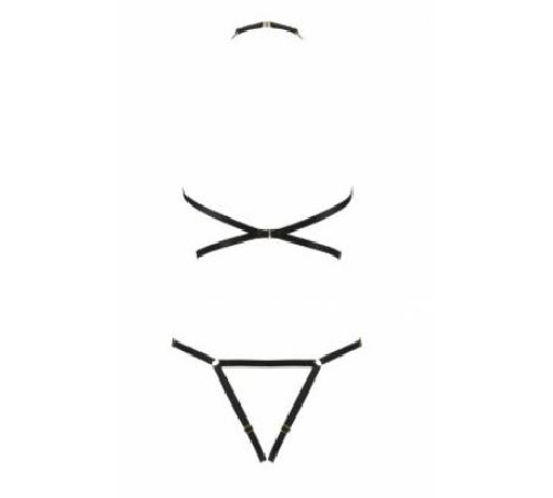 Портупея-боді зі стреп IVENA black S/M - Passion Exclusive