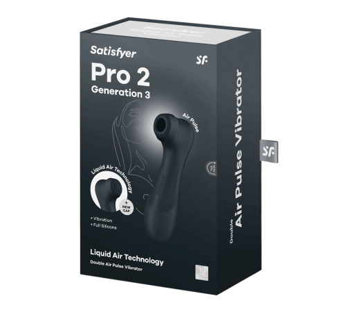 Вакуумный клиторальный стимулятор Satisfyer Pro 2 Generation 3 with Liquid Air Dark Grey
