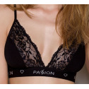 Эластичный топ с кружевом Passion PS001 TOP black, size M