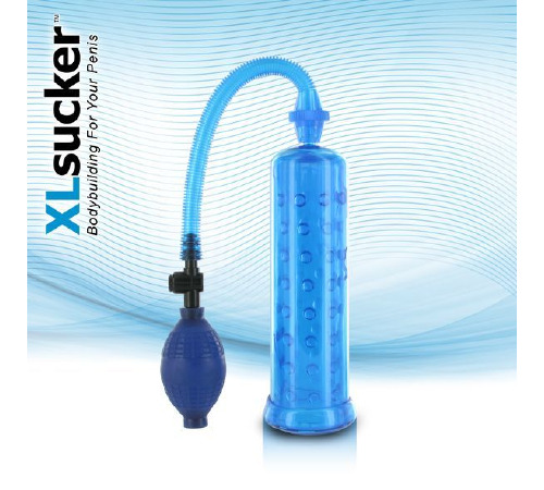 Вакуумная помпа XLsucker Penis Pump Blue для члена длиной до 18см, диаметр до 4см