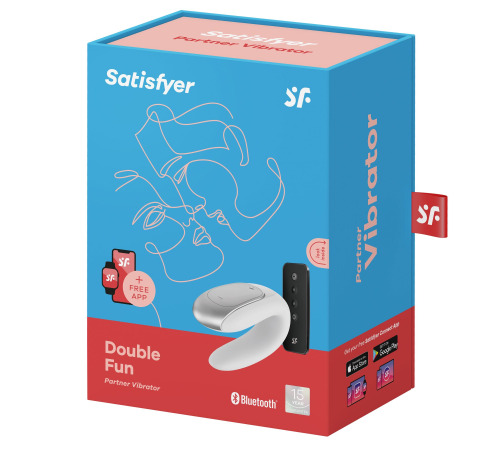 Смарт-вибратор для пар Satisfyer Double Fun (White) с пультом ДУ
