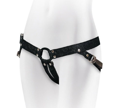 Джинсовые трусики для страпона Adrien Lastic - Lastic Strap-on