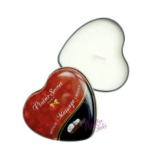 Массажная свеча сердечко Plaisirs Secrets Coconut (35 мл)