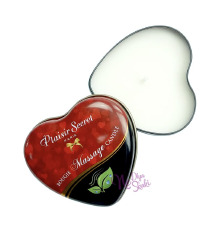 Массажная свеча сердечко Plaisirs Secrets Natural (35 мл)