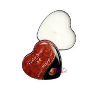 Масажна свічка-серце Plaisirs Secrets Peach (35 мл)