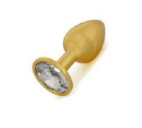Анальная пробка Gold Metal Diamond, S