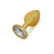 Анальна пробка Gold Metal Diamond, S