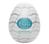 Мастурбатор-яйце Tenga Egg Wavy II з подвійним хвилястим рельєфом