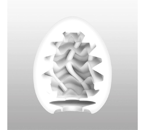 Мастурбатор-яйце Tenga Egg Wavy II з подвійним хвилястим рельєфом