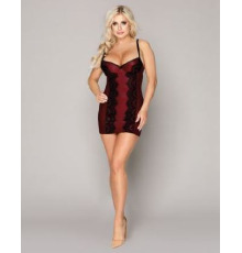 Еротична бордова сукня, One Size Red