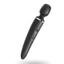 Вибромассажер Satisfyer Wand-er Woman (Black/Gold), водонепроницаемый, мощный, размер XXL