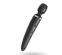 Вибромассажер Satisfyer Wand-er Woman (Black/Gold), водонепроницаемый, мощный, размер XXL