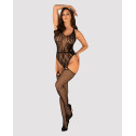 Бодистокинг Obsessive Bodystocking G324 S/M/L black, силуэтный рисунок