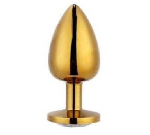 Анальна пробка Gold Metal Red, S