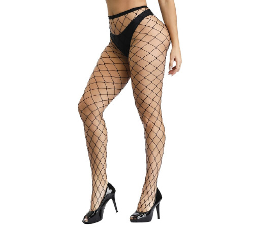 Сексуальные колготки в очень крупную сетку