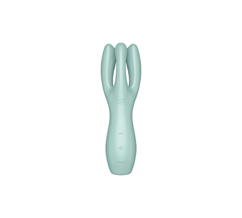 Кліторальний вібратор Satisfyer Threesome 3 Mint з трьома пальчиками