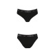 Трусики-слипы из хлопка с эластаном Passion PS004 PANTIES black, size S