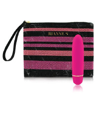 Вибропуля RIANNE S - Classique Vibe мини-вибратор на 7 режимов, чехол-косметичка French Rose