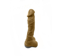 Крафтовое мыло-член с присоской Чистый Кайф Brown size XL, натуральное