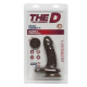 Фалоімітатор Doc Johnson The D - Super D - 6 Inch With Balls - ULTRASKYN - Chocolate, діаметр 3,8 см