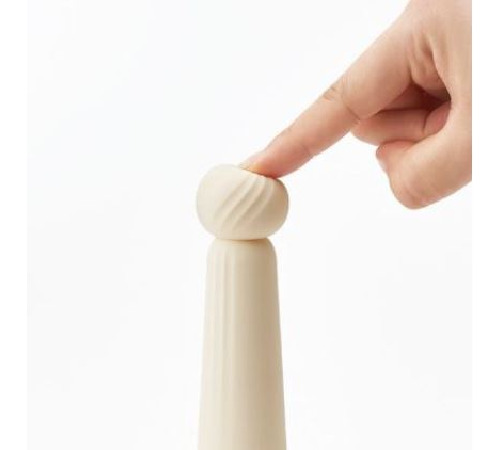 Минивибратор IROHA RIN Akane с экстра мягким кончиком, 4 режима работы, на батарейках