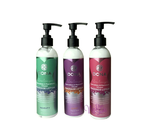 Масажний лосьйон DONA Naughty – Sinful Spring (235 мл) зволожувальний з афродизіаками та феромонами