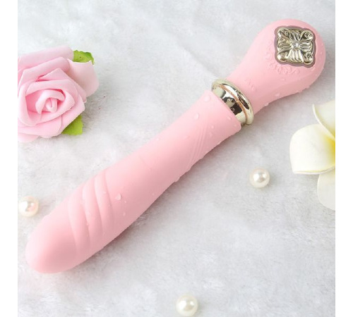 Вібромасажер-пульсатор із підігрівом ZALO DESIRE, Fairy Pink