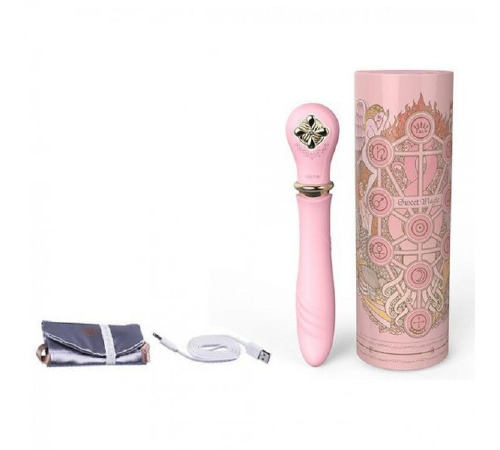 Вібромасажер-пульсатор із підігрівом ZALO DESIRE, Fairy Pink