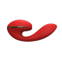 Вакуумный вибратор KISTOY Tina с подогревом, вагинально-клиторальный, диаметр 3,5см