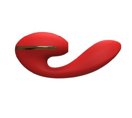 Вакуумний вібратор KISTOY Tina з підігрівом, вагінально-кліторальний, діаметр 3,5см