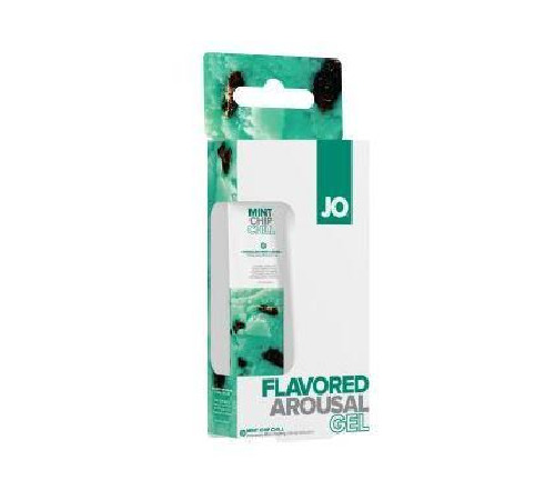 Гель для клитора System JO - Mint Chip Chill (10 мл), можно для поцелуев, вибрация с охлаждением