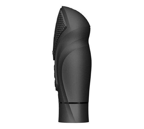 Компактна смарт секс-машина Zalo – Sesh Obsidian Black, 2 насадки, пульт ДК, кристал Swarovski