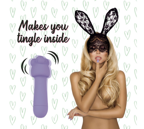 Мини-вибратор FeelzToys Mister Bunny Purple с двумя насадками