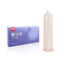 Ультратонкие латексные презервативы с пупырышками Elasun 001, 10шт/пач