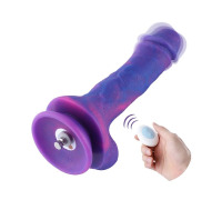 Фаллоимитатор 8.2″ с вибрацией для секс-машин Hismith Purple Silicone Dildo with Vibe