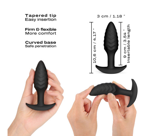 Анальная пробка Dorcel WAVY PLUG, диаметр 3 см, силикон