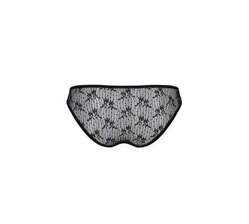 Трусики-сліпи з мереживною сіточкою Dina Thong black XXL/XXXL - Passion