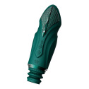 Компактная смарт секс-машина Zalo – Sesh Turquoise Green, 2 насадки, пульт ДУ, кристалл Swarovski