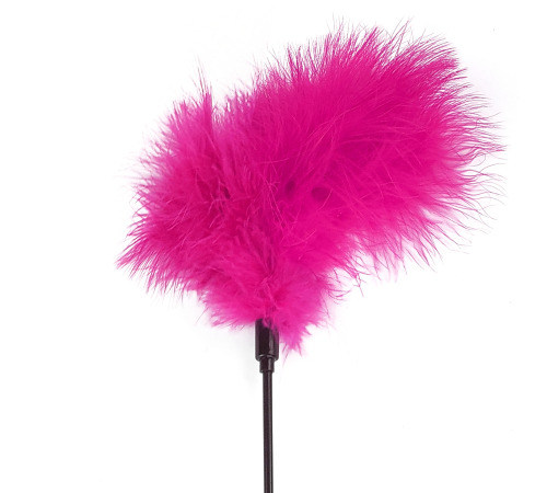 Щекоталка темно-розовая Art of Sex - Feather Tickler, перо молодого индюка