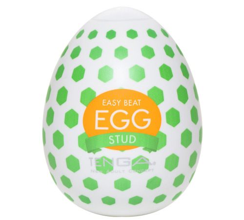 Мастурбатор-яйцо Tenga Egg Stud с шестиугольными выступами