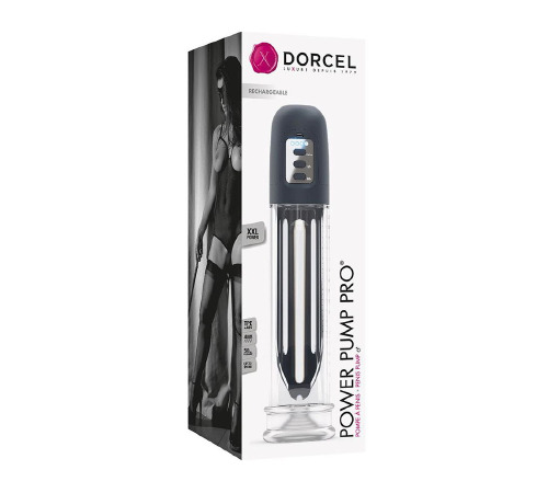 Вакуумная помпа Dorcel POWER PUMP PRO для члена длиной до 20см, диаметр до 5см