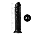 Гелевый реалистичный фаллоимитато Denis размер XL, Длина 21,5 см, Диаметр 4.4 см, Черный