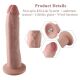 Фалоімітатор 10.2″ з вібрацією для секс-машин Hismith Silicone Dildo with Vibe, KlicLok, пульт ДК