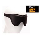 Маска на глаза Pornhub Faux Leather Mask экокожа, черная, очень комфортная
