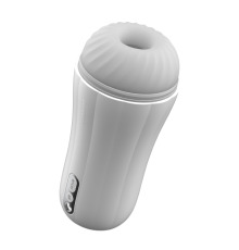 Мастурбатор с вибрацией Svakom Robin White, ультрамягкий рукав, функция Boost, LED экран