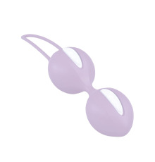 Вагинальные шарики Fun Factory SMARTBALLS DUO, сиренево-белые, 2 шт, диаметр 3,2 и 3,6 см